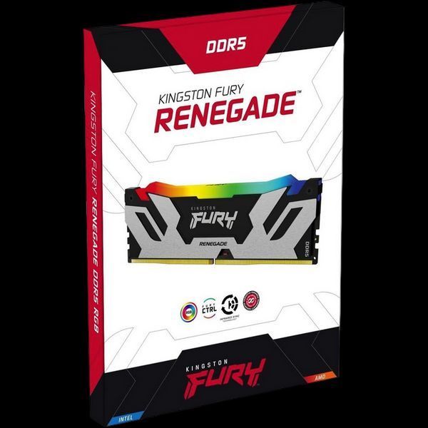 32GB DDR5-6400MHz Kingston FURY Renegade RGB (Kit of 2x16GB) (KF564C32RSAK2-32), CL32-39, 1.4V, Bla 211379 фото