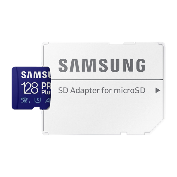 128GB MicroSD (Class 10) UHS-I (U3)+SD adapter, Samsung PRO Plus "MB-MD128SA" (R/W:180/130MB/s) 208700 фото