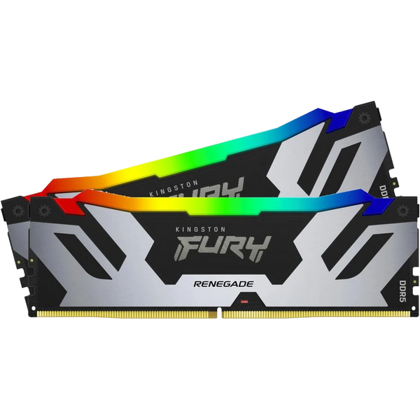 32GB DDR5-6400MHz Kingston FURY Renegade RGB (Kit of 2x16GB) (KF564C32RSAK2-32), CL32-39, 1.4V, Bla 211379 фото