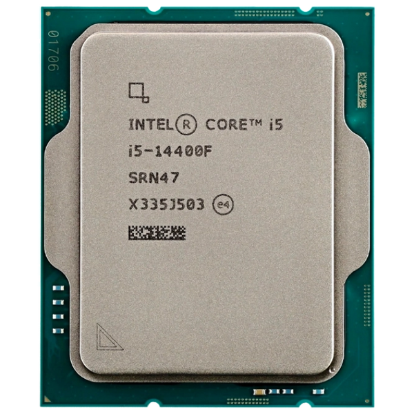 Процессор Intel Core i5-14400F 2.5-4.7GHz (6P+4E/16T,20MB,S1700, 10nm, No Integ. Graphics, 65W) Tray 213767 фото