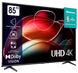 85" LED SMART TV Hisense 85A6K, Real 4K, 3840x2160, VIDAA OS, Black 213088 фото 2