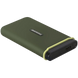 .500GB Transcend Portable SSD ESD380C Military Green, USB-C 3.2 (96x54x12mm, 75g, R/W:2K/2K MB/s) 210991 фото 1