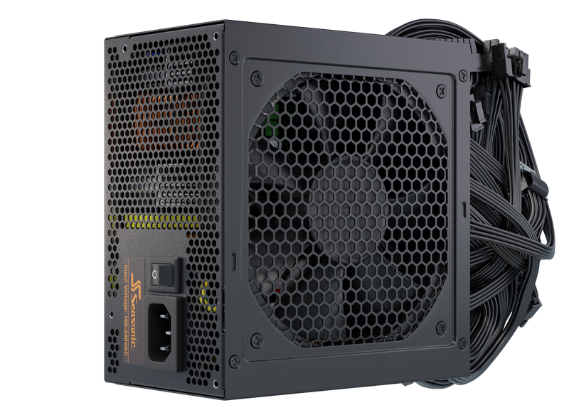 Power Supply ATX 650W Seasonic B12 BC-750 80+ Bronze, 120mm fan, S2FC, Flat black cables 208263 фото