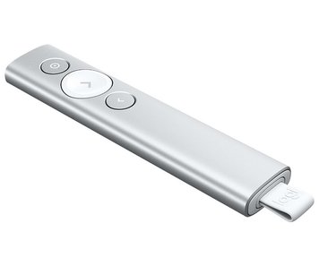 Presenter Logitech Spotlight, 3 buttons, Range: 30m, Bluetooth/2.4 Ghz, 85 mAh, Grey 112237 фото