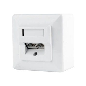 2xRJ45 Surface Box 2 port STP Cat.6, MWS-2S6-01 225748 Imagini