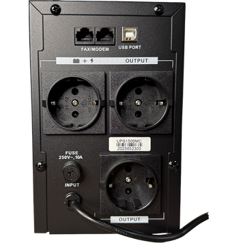 UPS Ultra Power 1200VA/720W (3 steps of AVR, Procesor controlled, USB) metal case, LCD display 63629 Imagini