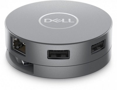 Dell DA305 6-in-1 USB-C Multiport Adapter - 2xUSB-A 3.2 gen2, RJ-45, 1x SB-C 3.2 Gen2, HDMI, DP, 84g 202556 фото