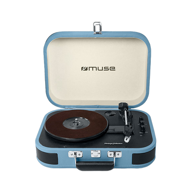 Vinyl Turntable MUSE MT-201 BTB, Light Blue/Beige 144157 фото