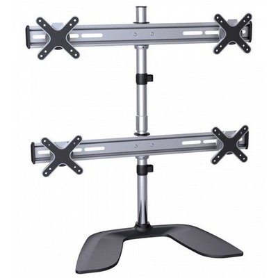 Table/desk stand for 4 monitors Reflecta PLANO Desk 23-1010Q, 13"-23 ", 75x75, 100x100, 8kg/bracket. 88566 фото