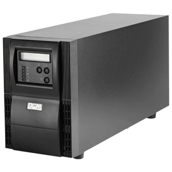 UPS PowerCom VGS-3000, Tower, 3000VA/2700W, Online, LCD, USB,SNMP SLOT, Ex. Batt. Con., 6xSchuko 121481 фото