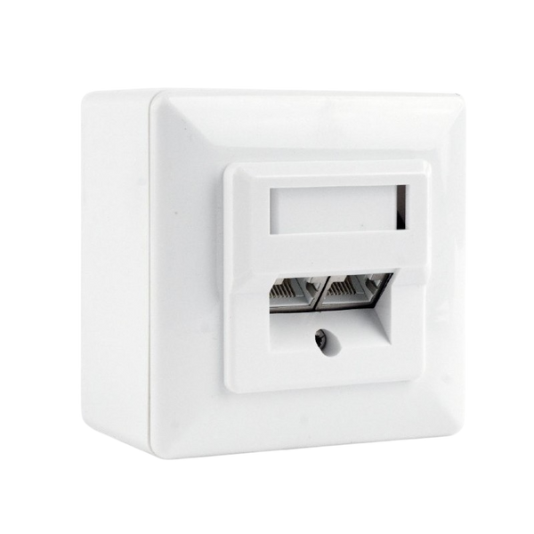 2xRJ45 Surface Box 2 port STP Cat.6, MWS-2S6-01 225748 фото