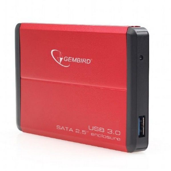 2.5" SATA HDD External Case (USB 3.0), Red, Gembird "EE2-U3S-2-R" 72979 фото
