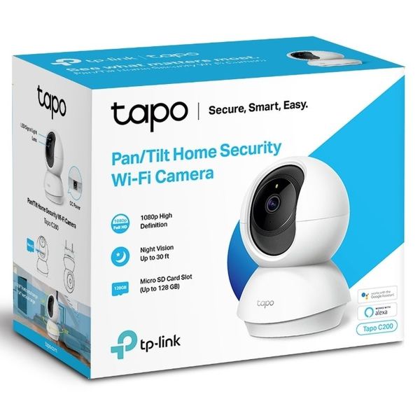 TP-Link TAPO C200, Pan/Tilt Home Security Wi-Fi Camera 112282 фото