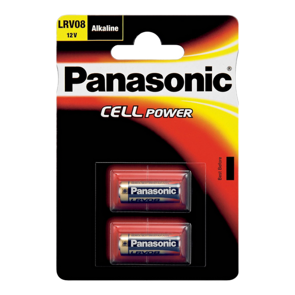 LR08 Panasonic "CELL Power" 12V, Alkaline, Blister*2, LRV08L/2BE, (23A, 8LR23) 71710 фото