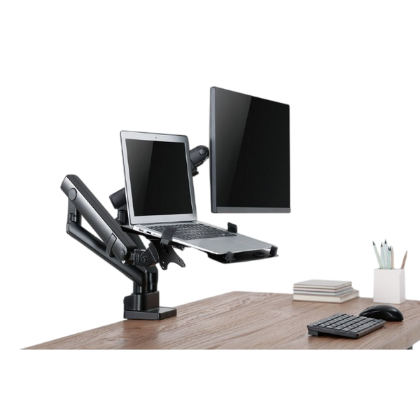 Table/desk 1-display & notebook mounting "MA-DA-02" Gembird, (rotate,tilt,swivel), 17&rdquo;-32&rdquo;,up to 8 k 228954 фото