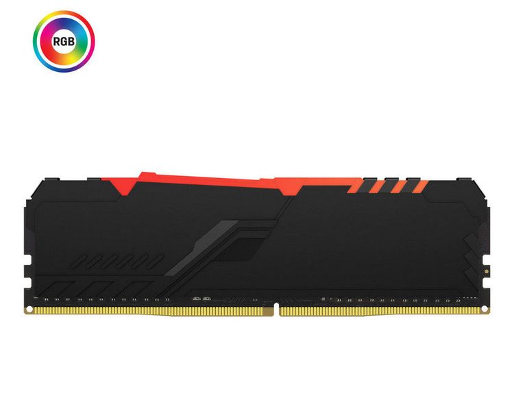 16GB DDR4-3600MHz Kingston FURY Beast RGB (KF436C18BBA/16), CL18-22-22, 1.35V, Intel XMP 2.0, Blk 132229 фото