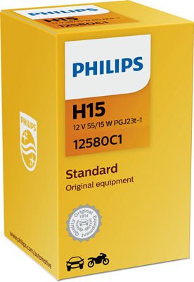 PHILIPS H15 12V 15/55W PGJ23t-1 12580C1 фото
