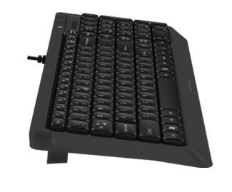 Keyboard A4Tech FK15, Full-Size Compact Design,FN Multimedia, Laser Engraving,Splash Proof,Black,USB 120449 фото