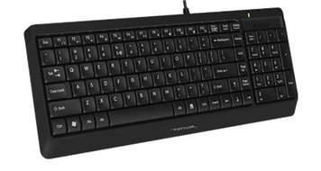 Keyboard A4Tech FK15, Full-Size Compact Design,FN Multimedia, Laser Engraving,Splash Proof,Black,USB 120449 фото