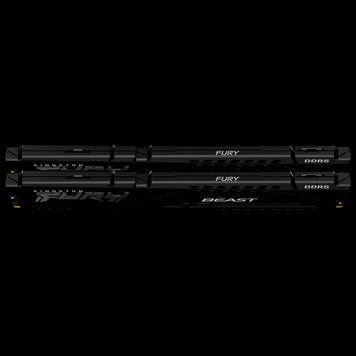 64GB DDR5-6400MHz Kingston FURY Beast (Kit of 2x32GB) (KF564C32BBEK2-64), CL32-39-39, 1.4V, AMD EXP 227051 фото