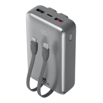 Acumulator extern Rivacase 20000 mAh QC 3.0/PD 30W, VSmartphone Samsung Galaxy A2612, (2 built-in cables) 227623 Imagini