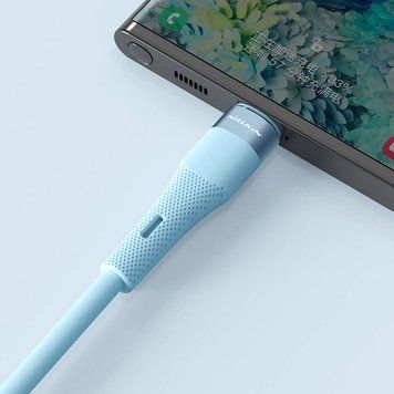 Type-C to Type-C Cable Nilkin, Flowspeed, 1.2M, Blue 208243 Imagini