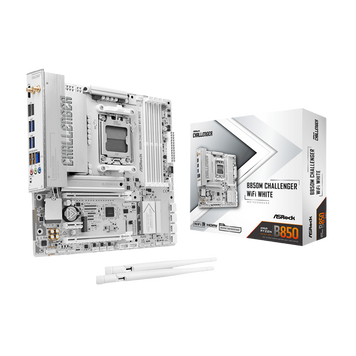 MB AM5 ASRock B850M CHALLENGER WIFI WHITE mATX 257183 Imagini