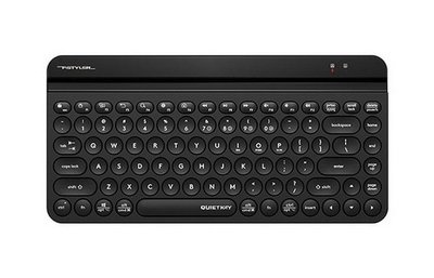 Wireless Keyboard A4Tech FBK30, Compact, Low-Profile, Cradle, Quiet Key, BT/2.4, Black 203842 фото