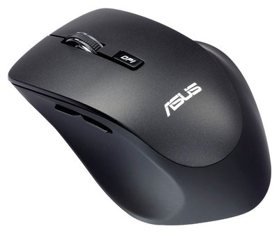 Wireless Mouse Asus WT425, Optical, 1000-1600 dpi, 6 buttons, Ergonomic, Silent, 1xAA, Black 96705 фото