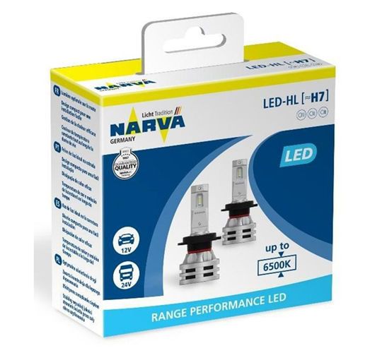 Lampi LED H7 NARVA Range Performance LED 12V-24V 2600LM 6500K 18033 фото