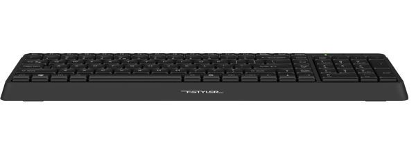 Keyboard A4Tech FK15, Full-Size Compact Design,FN Multimedia, Laser Engraving,Splash Proof,Black,USB 120449 фото