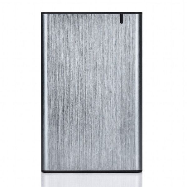 2.5" SATA HDD/SSD 9.5 mm External Case Type-C, Gembird "EE2-U3S-6-GR", aluminum, Grey 120384 фото