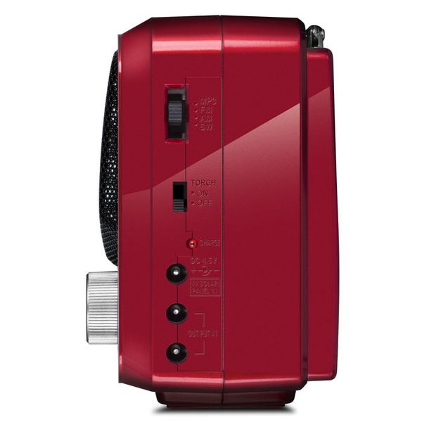 Speakers SVEN Tuner "SRP-525", Red, 3W, FM/AM/SW, USB, microSD, flashlight, battery 129509 фото