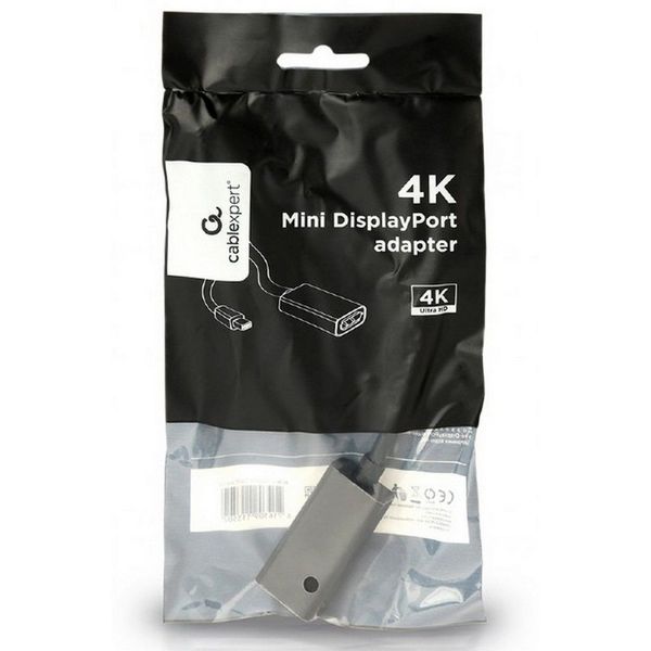 Adapter DP F to mini DP M, 4K, Cablexpert "A-mDPM-DPF4K-01", Black 125526 фото