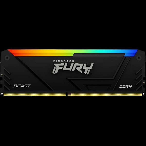 64GB DDR4-3200MHz Kingston FURY Beast RGB (Kit of 2x32GB) (KF432C16BB2AK2/64), CL16, 1.35V, Blk 211253 фото