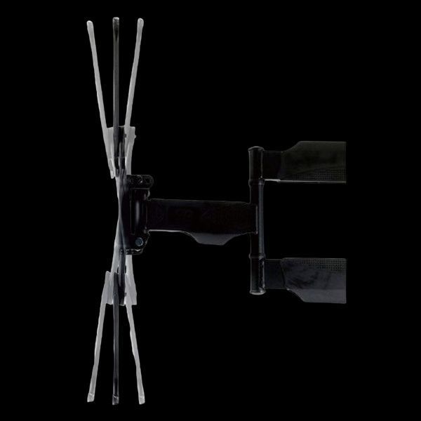 Wall Mount Gembird "WM-55ST-01" Black 32"-55" 32kg VESA:up 400x400, Wall dist:55-499mm &plusmn;90&deg;,-5/+8&deg; 216150 фото