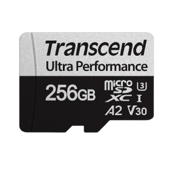 .256GB MicroSD (Class 10) UHS-I (U3),+SD adapter, Transcend TS256GUSD340S (V30, A2, R/W:160/125MB/s) 127096 Imagini