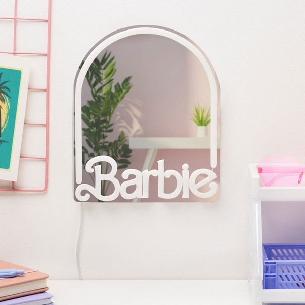 Oglinda Barbie Wall Mountable LED Neon Mirror PP14619BRVN 249038 Imagini