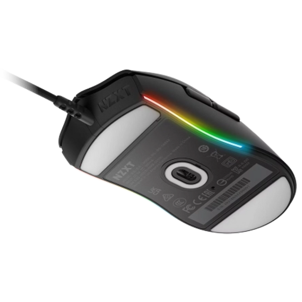 Gaming Mouse NZXT Lift, up to16k dpi, PixArt 3389, 6 buttons, Omron SW, RGB, 67g, 2m, USB, Black 146918 фото