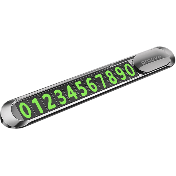 Parking Card Proove Parking Number Plate Metal Lock, Dark Gray 235143 Imagini