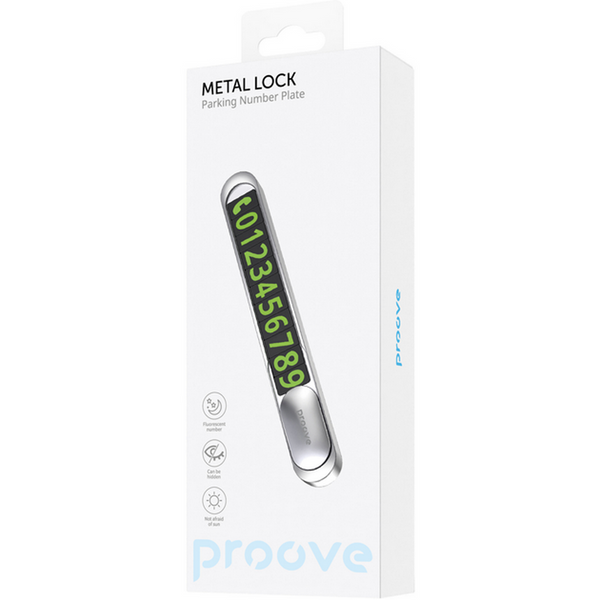Parking Card Proove Parking Number Plate Metal Lock, Dark Gray 235143 Imagini