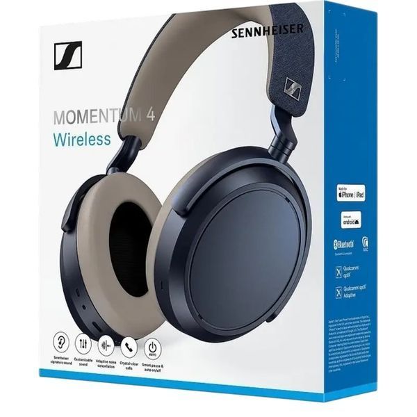 Sennheiser Momentum 4 Wireless DENIM, ANC, 6Hz-22kHz; Up to 60 hours 218836 фото