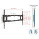 Wall Mount Barkan ''E400+'' Black 32" - 90" Fixed, max.60kg, VESA mm: up to 600x400mm 120444 Imagini 3