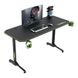 Gaming Desk Gamemax D140-Carbon, 140x60x75cm, Headsets hook, Cup holder, Cable managment 135021 фото 2