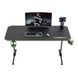Gaming Desk Gamemax D140-Carbon, 140x60x75cm, Headsets hook, Cup holder, Cable managment 135021 фото 3