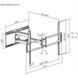 Wall Mount Gembird "WM-105ST-01" Black 50"-105", 75kg, VESA:up 900x600, Wall dist:78 ~ 644 mm 250458 фото 5