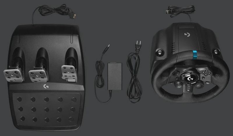 Wheel Logitech Driving Force Racing G923, for Xbox, 900 degree, Pedals, Dual-Смартфон Motorolar Force Feedback 120096 фото