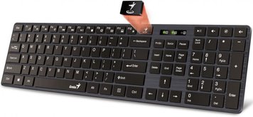 Keyboard Genius SlimStar 126, Low-profile, Multimedia, Chocolate keys, Smart, Black, USB 125847 фото