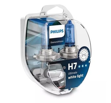 H7 PHILIPS DIAMOND VISION ULTIMATE WHITE 5000K 12V-55W 12972DVS2 фото