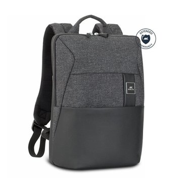 Backpack Rivacase 8825, for Laptop 13,3" & City bags, Black Melange 92709 фото